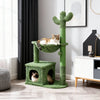 Cactus Cat Tree with Large Condo, Hammock & Dangling Ball