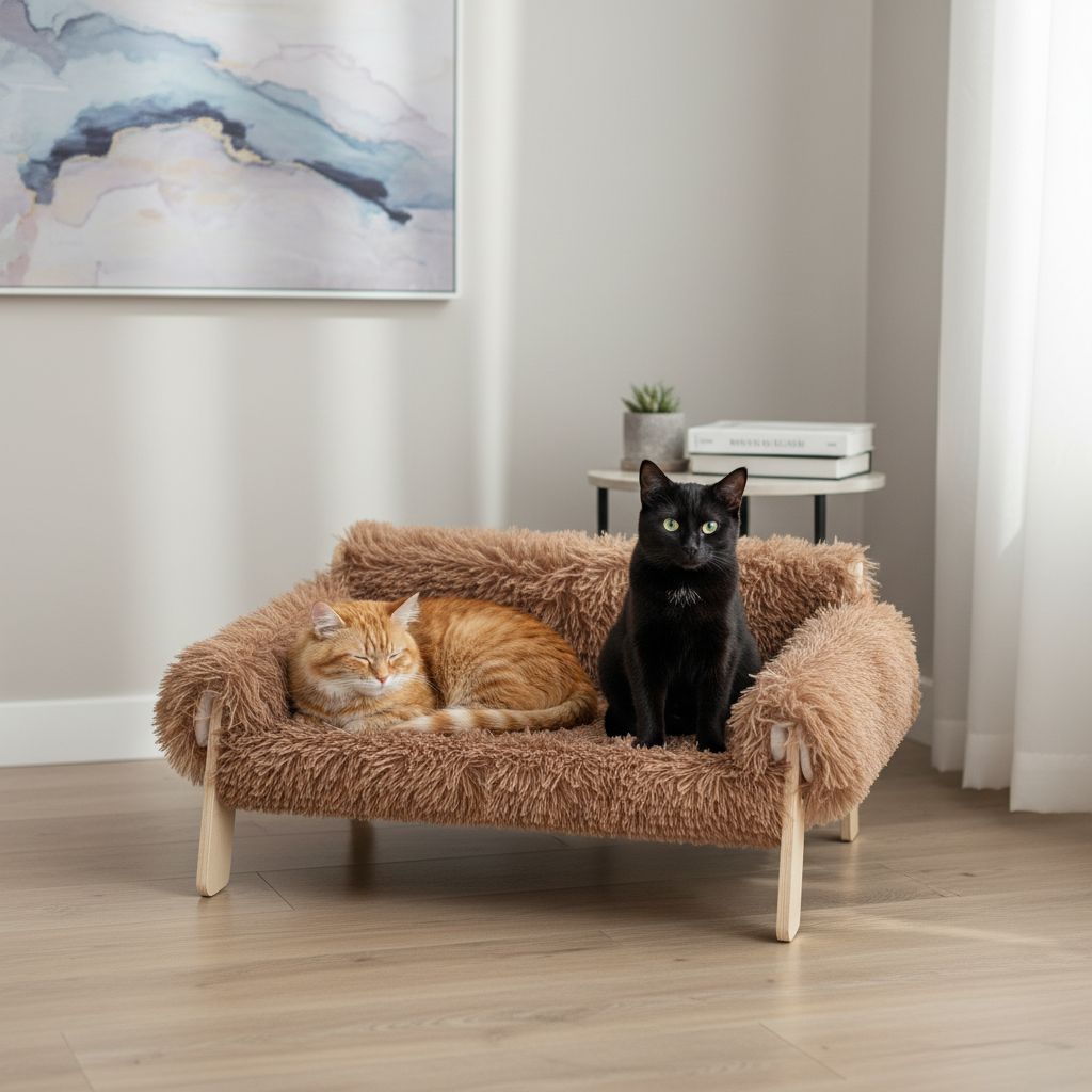 Modern Raised Cat Bed
