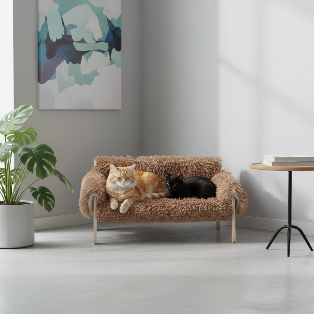 Modern Raised Cat Bed