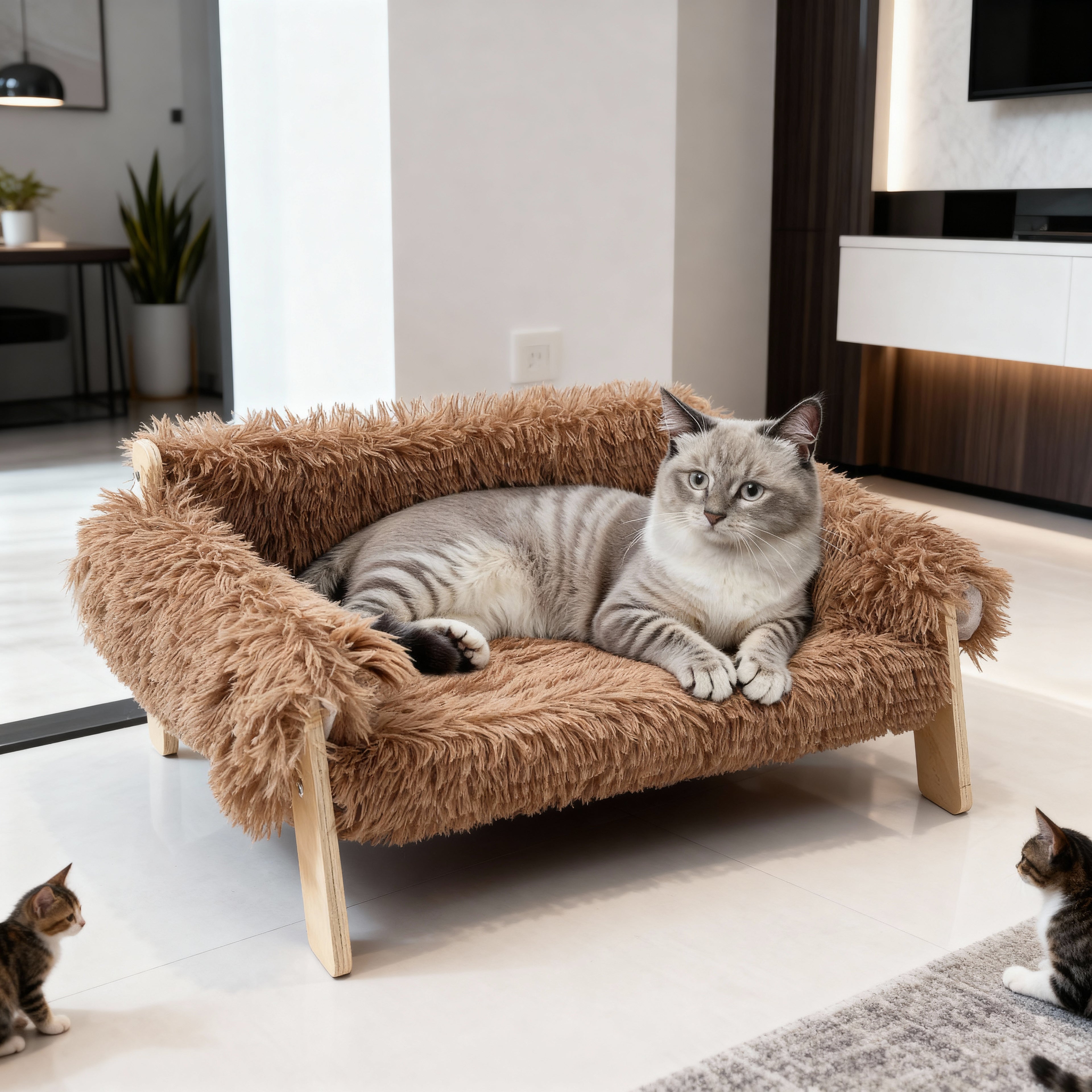 Modern Raised Cat Bed