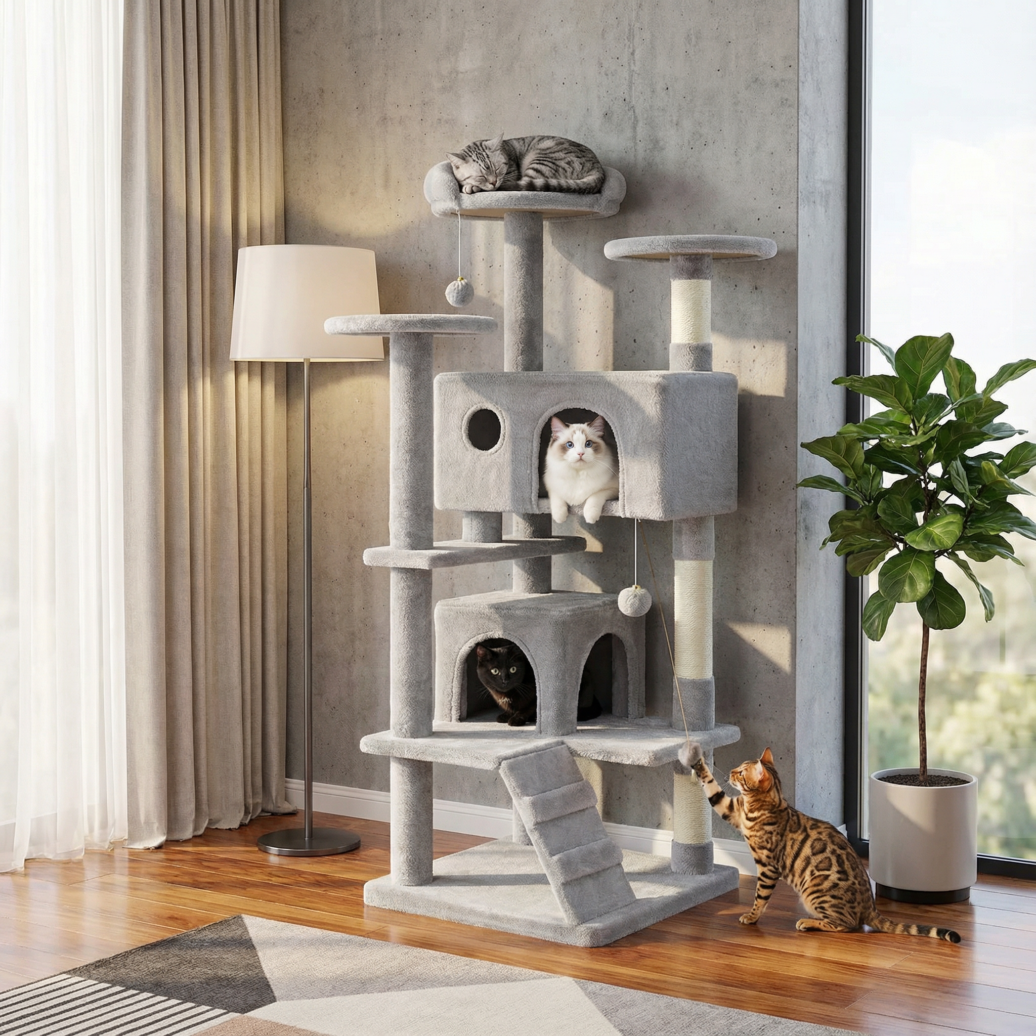 Cat Tree House