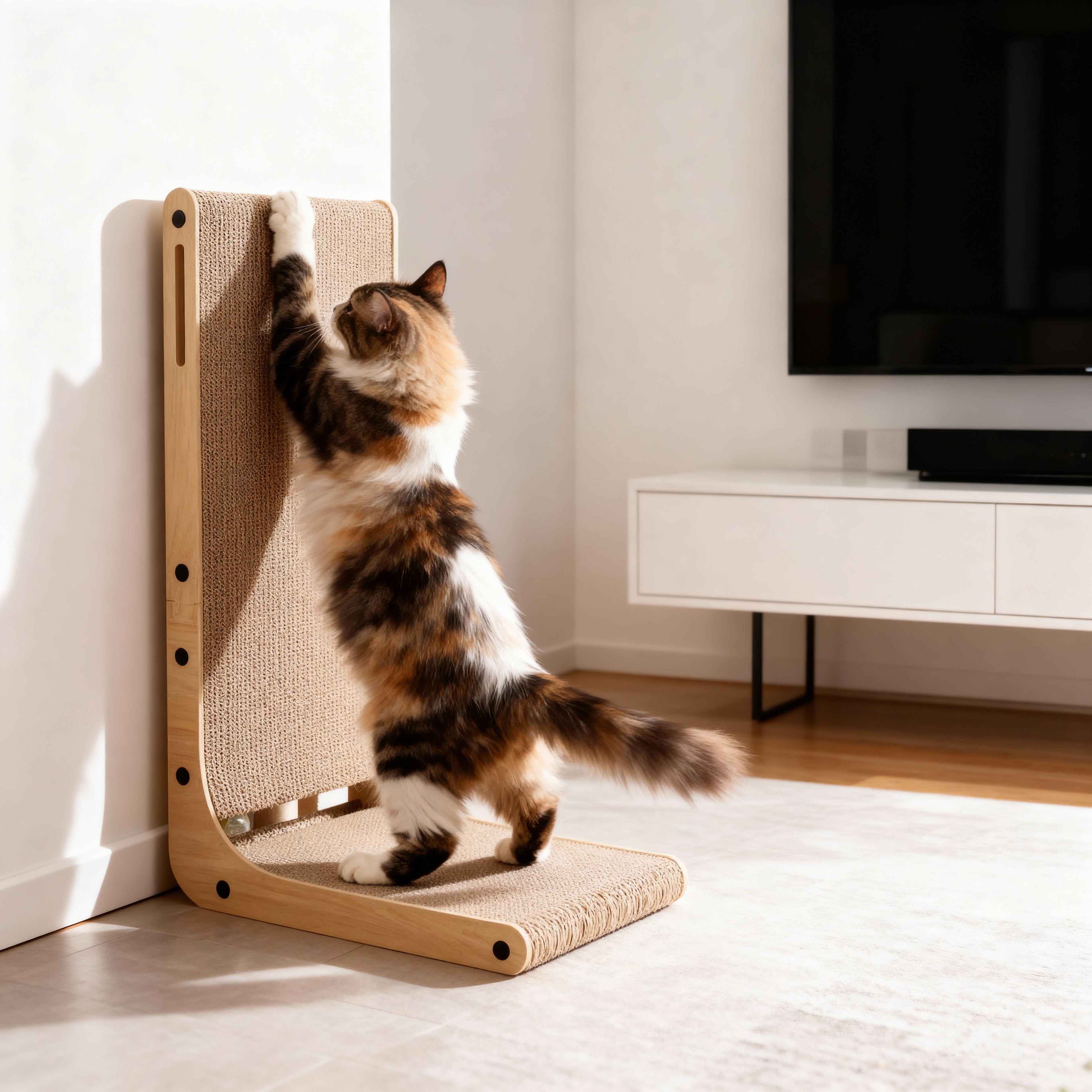 Cardboard L-Shape Cat Scratcher