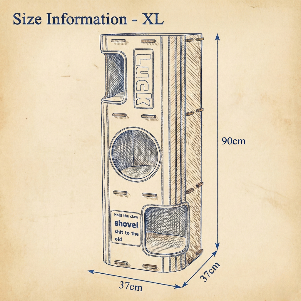 Three-Story Felt Cat Tree