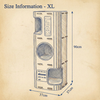 Three-Story Felt Cat Tree