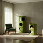 Three-Story Felt Cat Tree