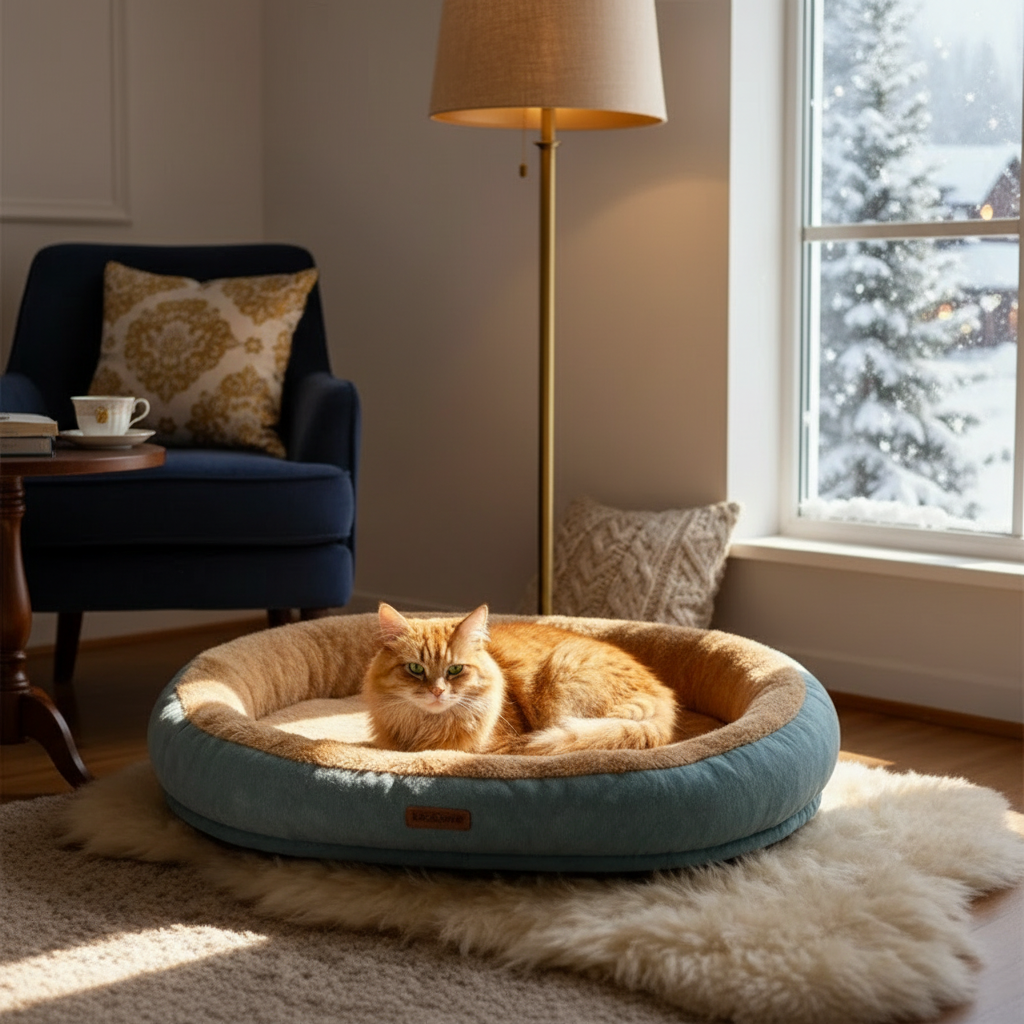 Warm Calming Cat Bed